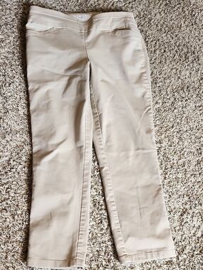 croft & barrow Women's Light Cream Straight-Leg Jeans